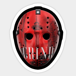 GrindMask - MM - RowdyRathi Sticker